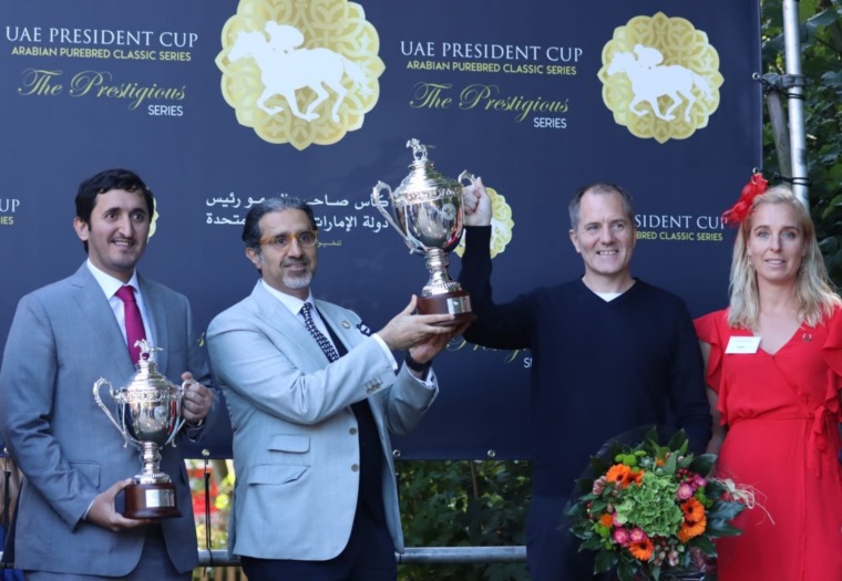 الجواد "ميسي" يتوج بلقب كأس رئيس الدولة للخيول العربية