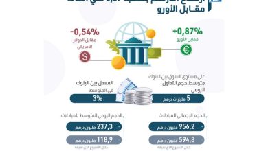 سوق الصرف (21-27 شتنبر): ارتفاع الدرهم بنسبة 0,87 في المئة مقابل الأورو (بنك المغرب)
