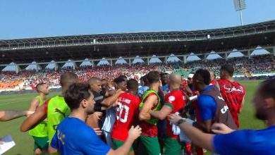 مباراة المغرب والكونغو تنتهى بـ "خناقة شوارع " ( فيديو )