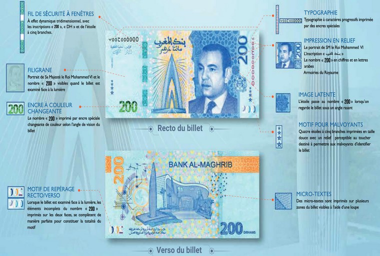 BAM met en circulation le nouveau billet de 200 DH