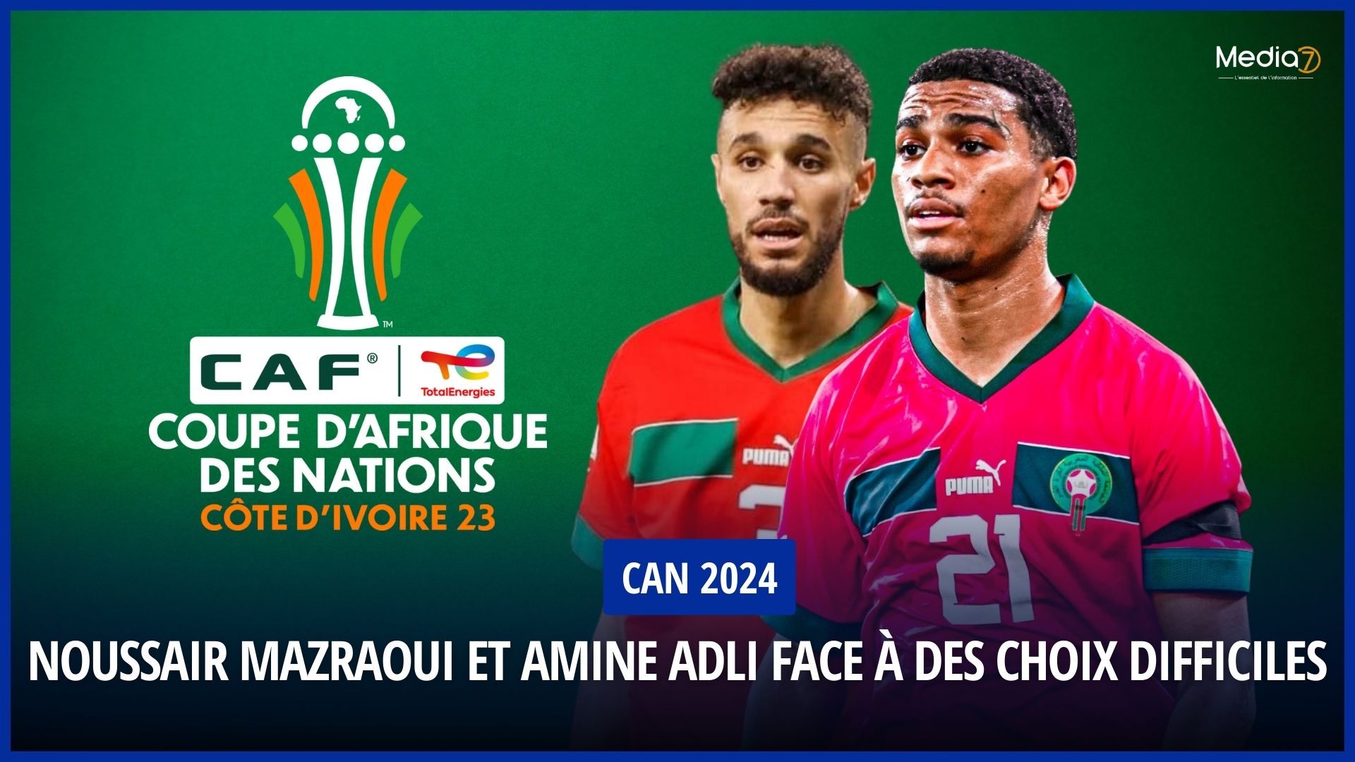 CAN 2024 : Noussair Mazraoui et Amine Adli face à des choix difficiles