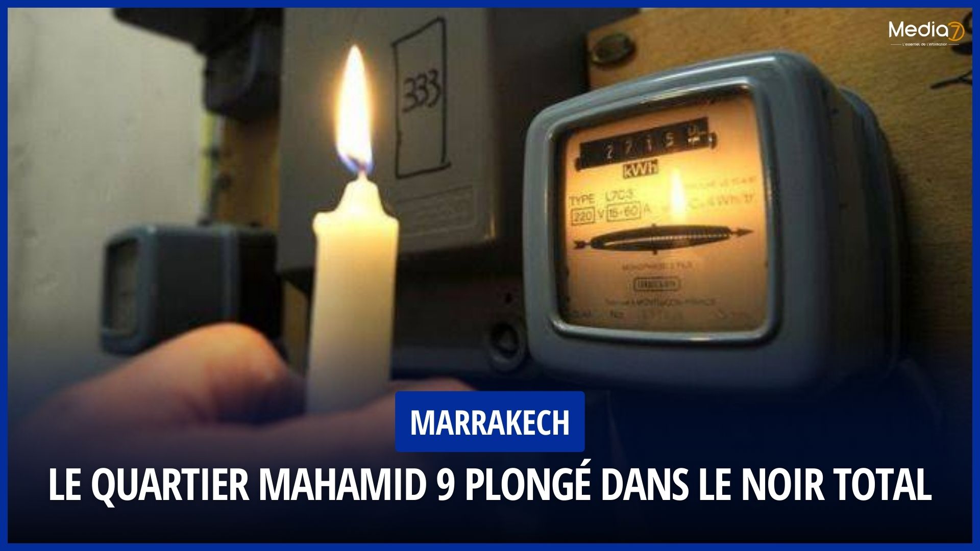 Marrakech : Le Quartier Mahamid 9 Plongé dans le Noir Total