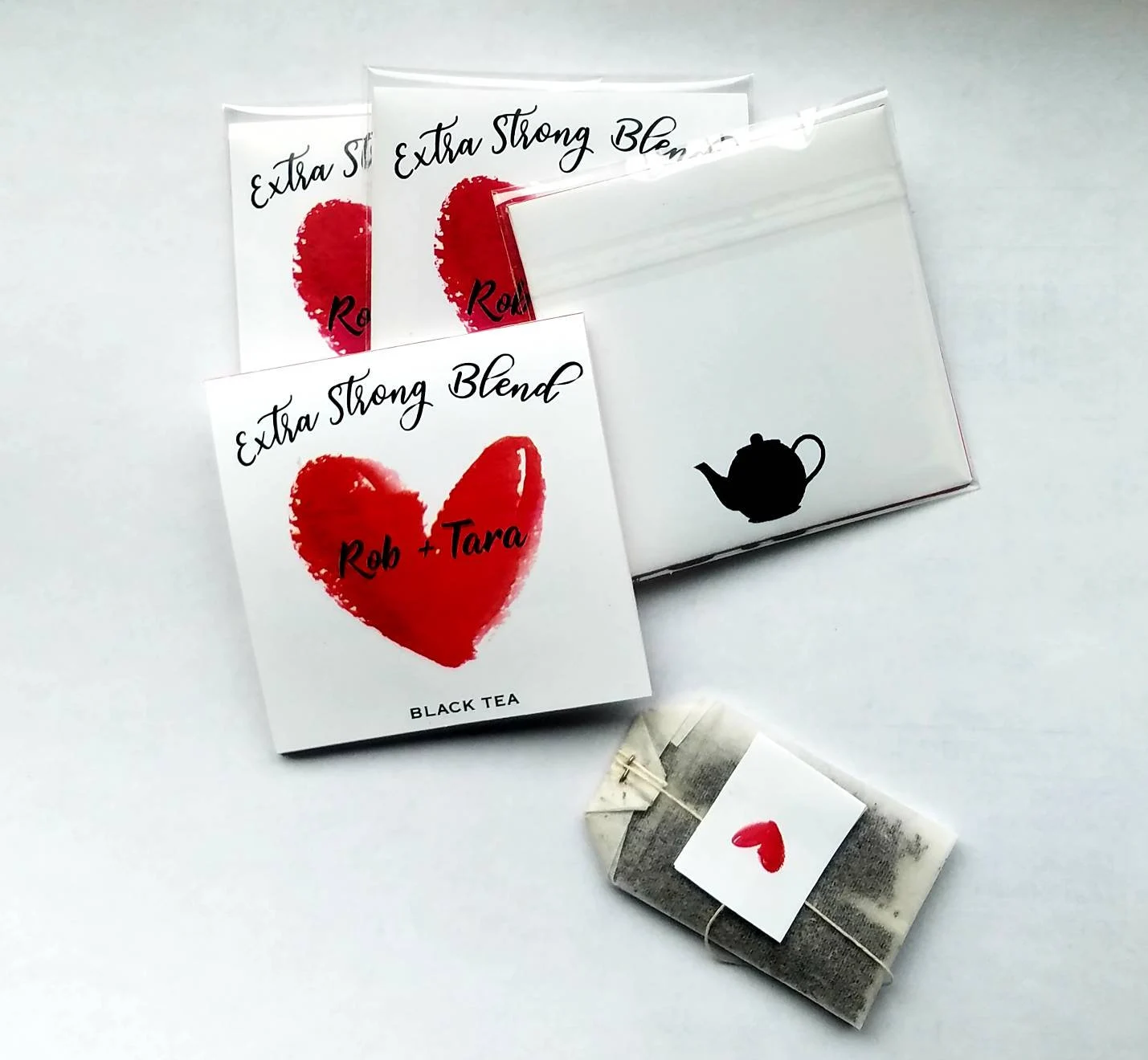 Cadeaux DIY Saint-Valentin : 15 Idées Uniques pour une Célébration Mémorable 6 Sachets de Thé Personnalisés