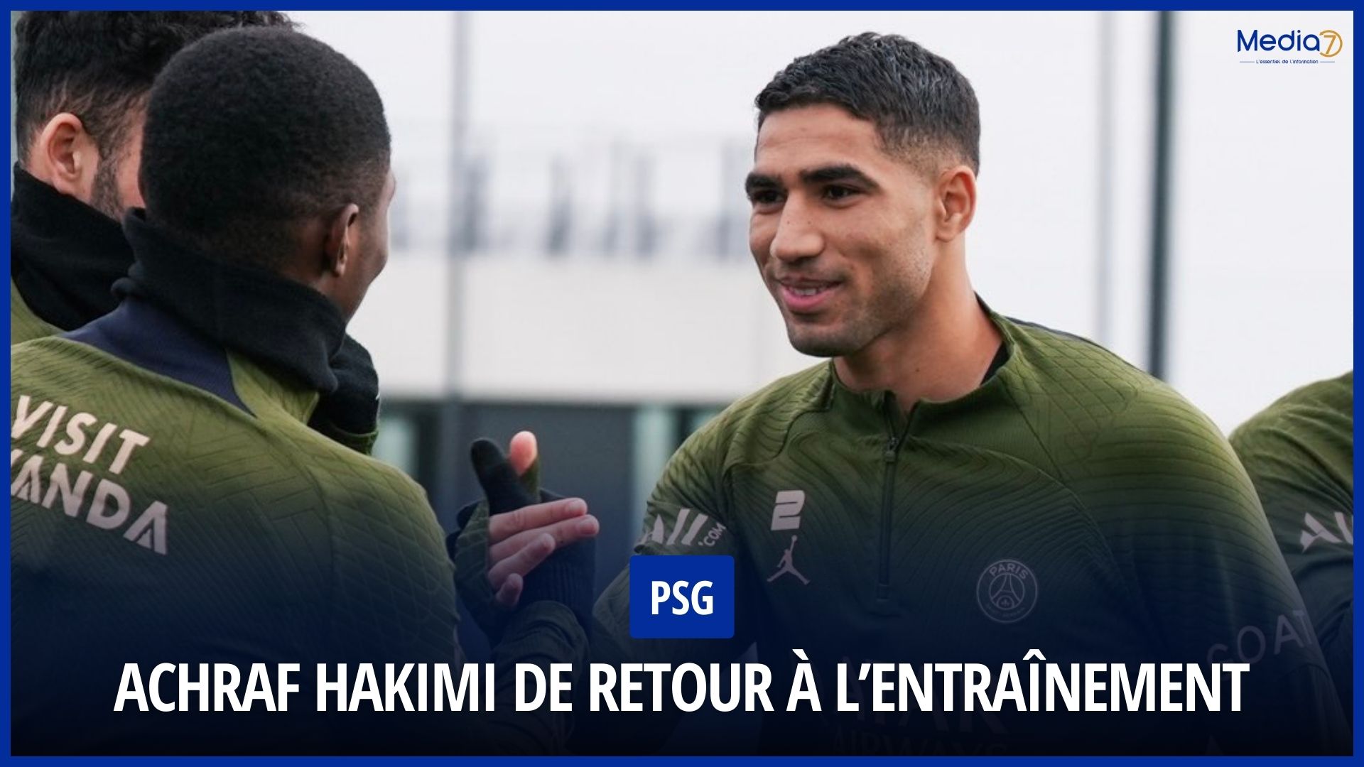PSG Achraf Hakimi de retour à l’entraînement