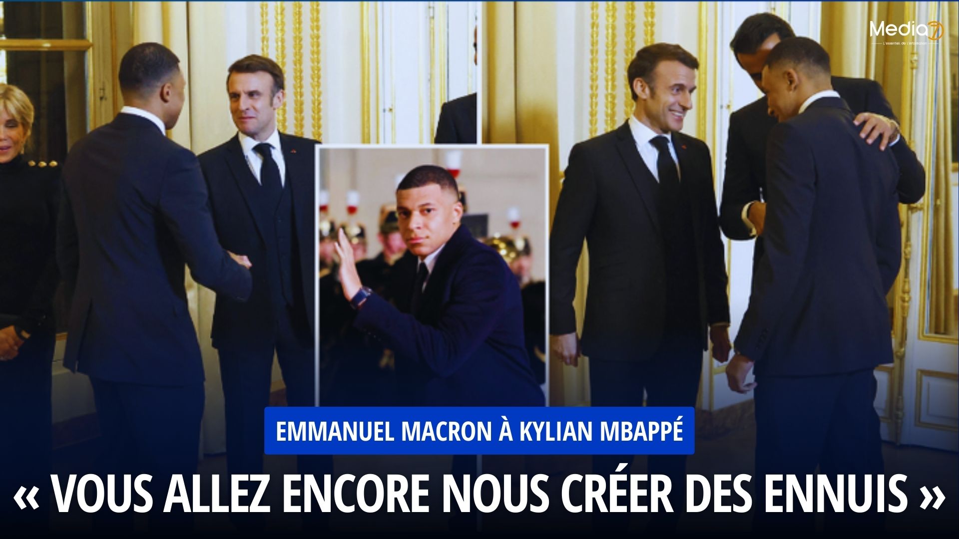 Emmanuel Macron à Kylian Mbappé