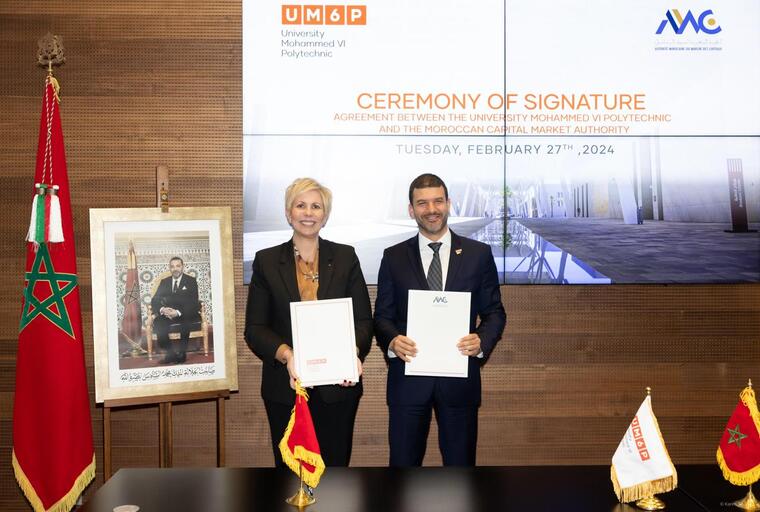 L'AMMC et l'UM6P s’allient pour renforcer l'éducation financière et l'innovation au Maroc