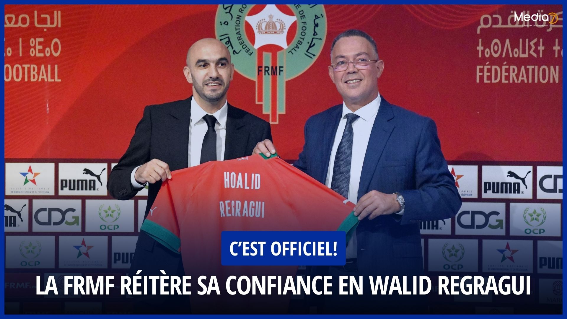 La FRMF Réitère sa Confiance en Walid Regragui