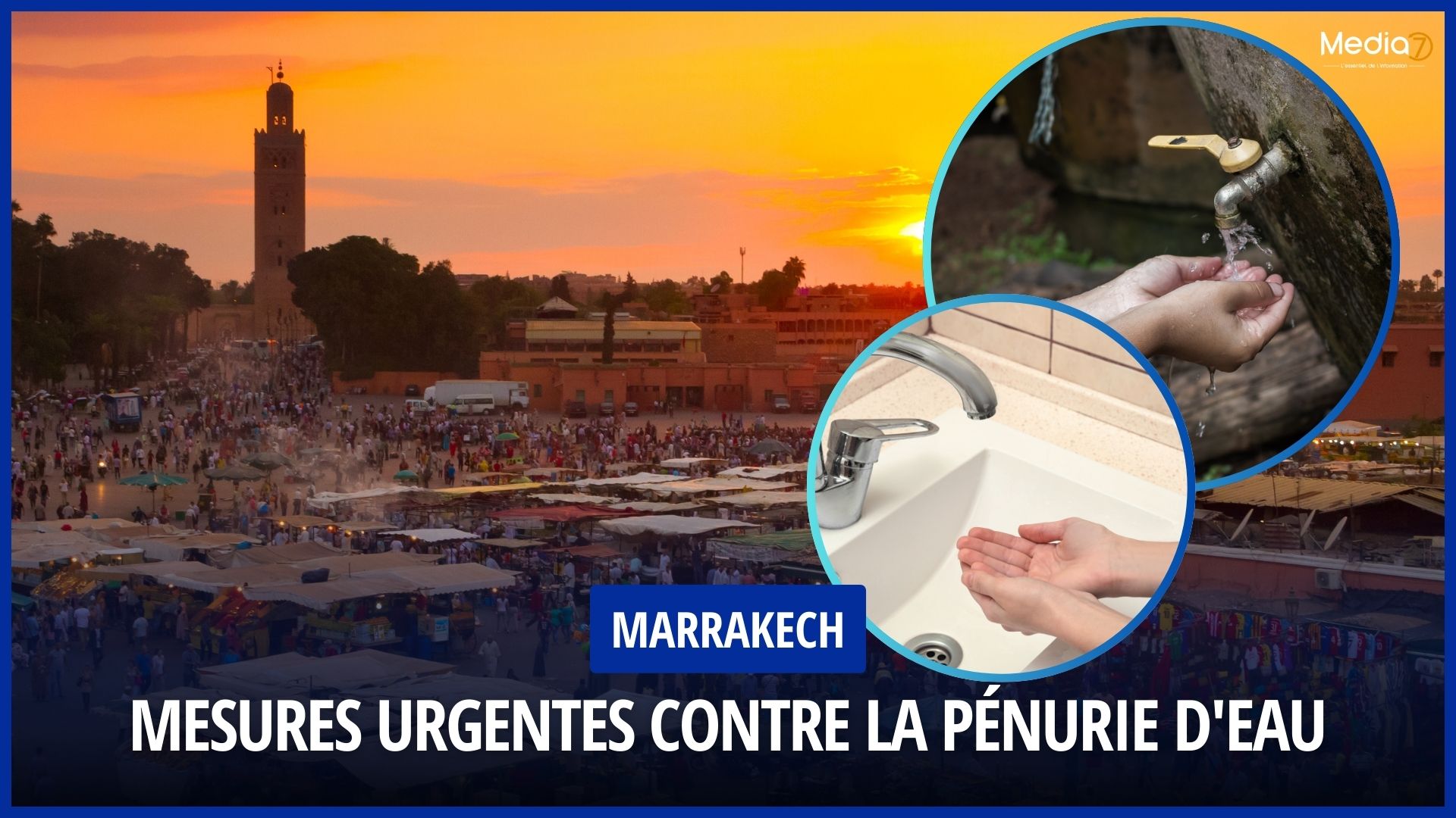 Pénurie d'eau à Marrakech