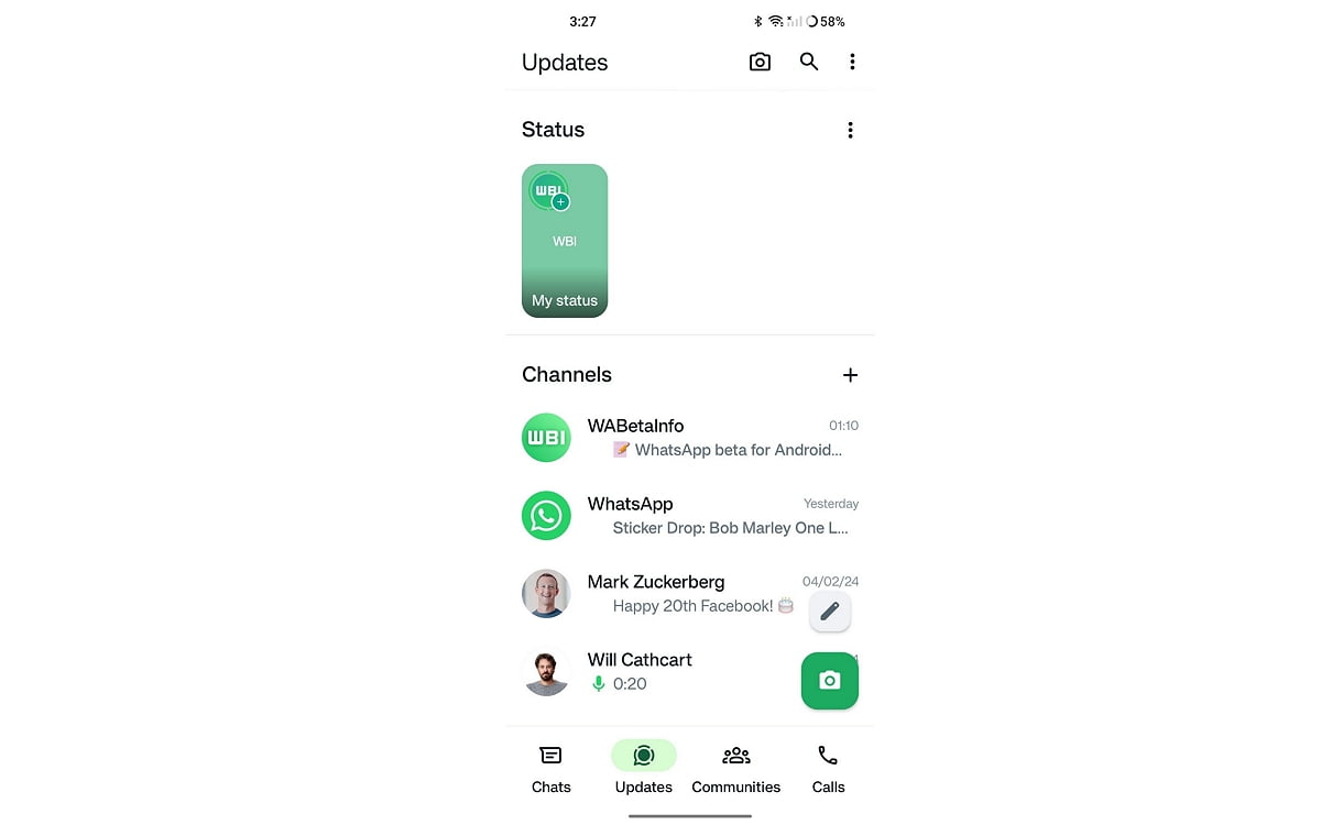 WhatsApp change Vos Statuts dans sa dernière Mise à Jour 3 WhatsApp Status