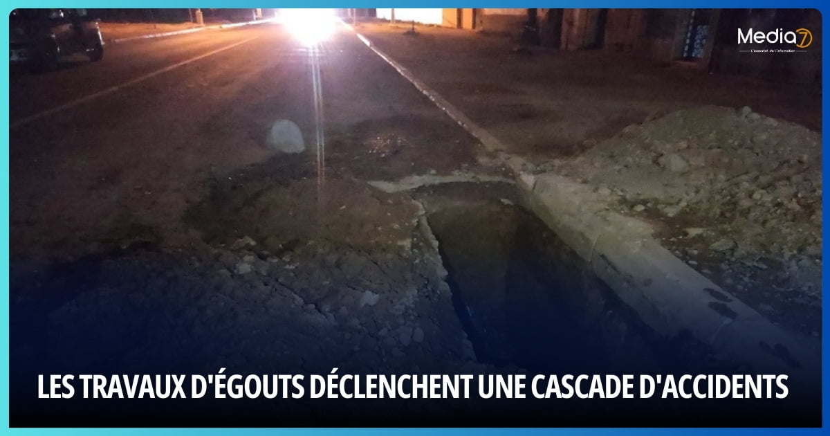 Aït Melloul Travaux d'Égouts