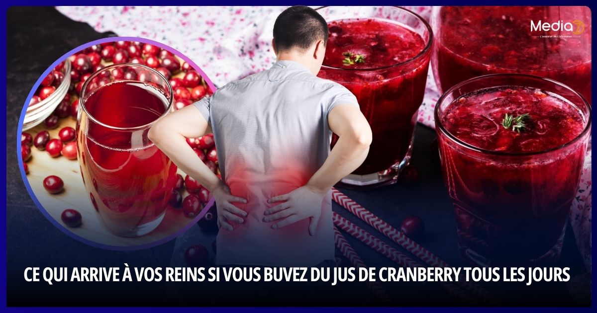Ce qui arrive à vos reins si vous buvez du jus de cranberry tous les jours