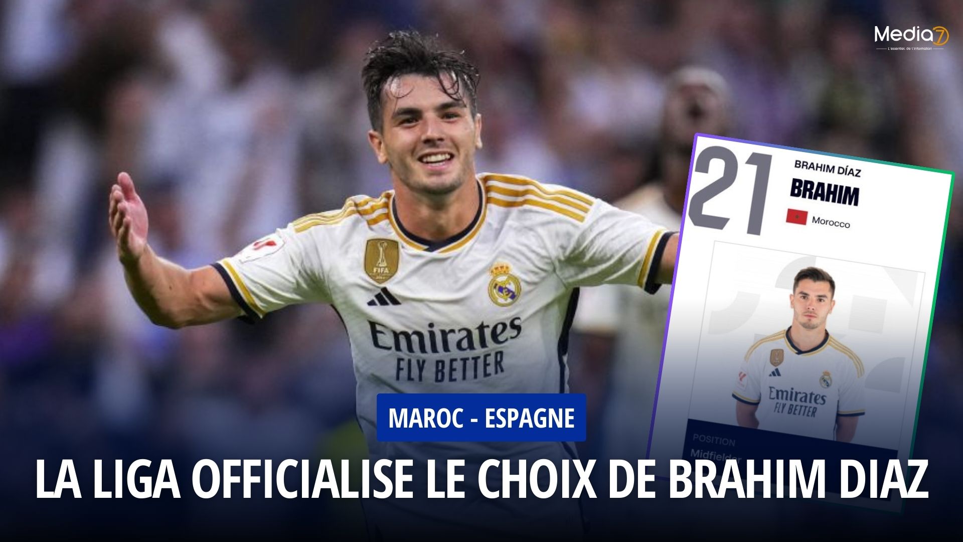 La Liga officialise le choix de Brahim Diaz