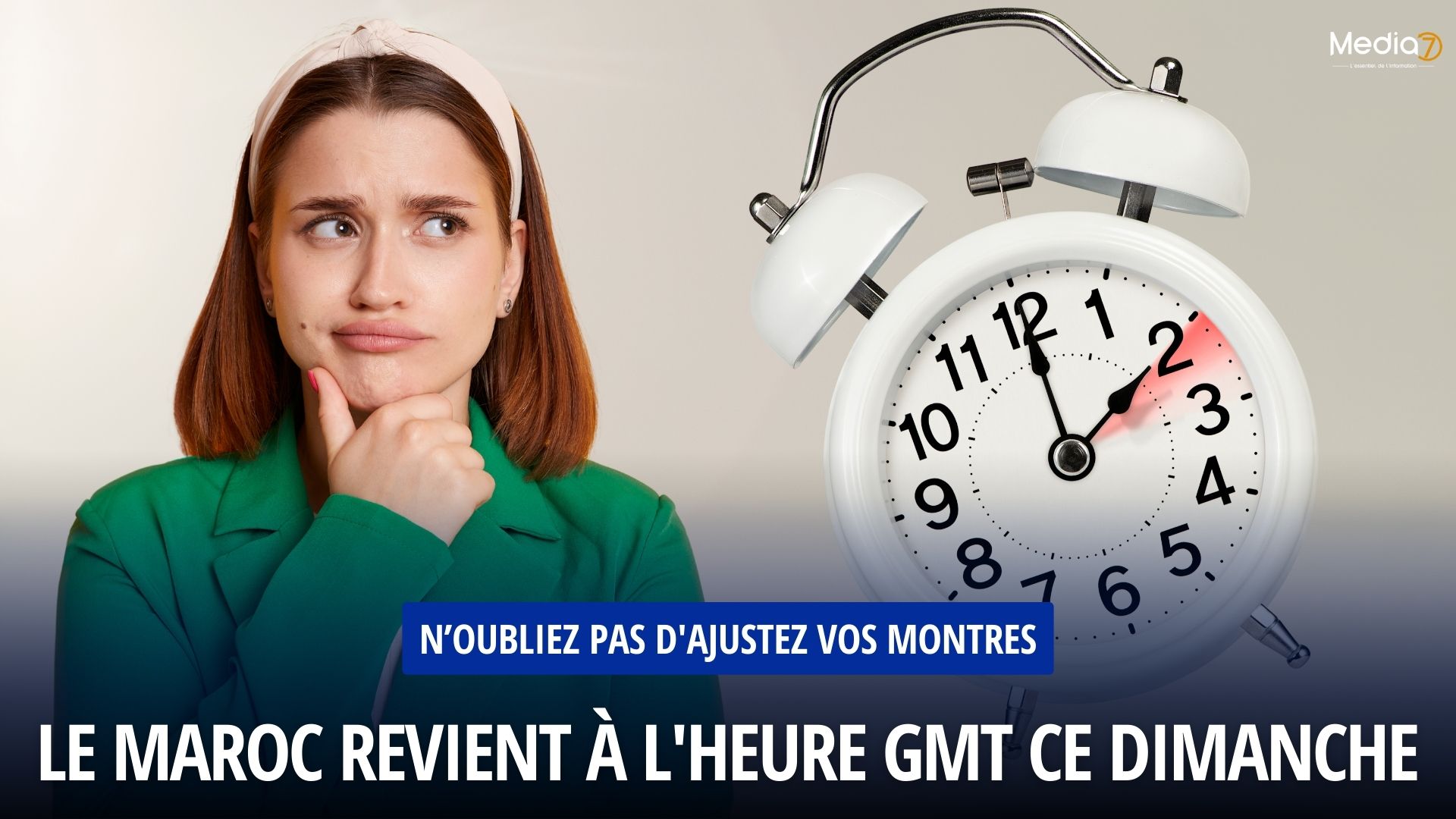 Le Maroc revient à l'heure GMT ce dimanche : N’oubliez pas d'ajustez vos montres