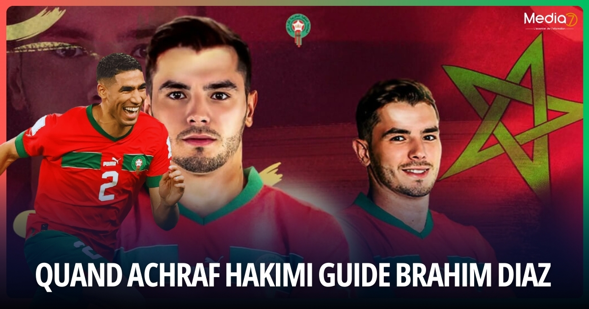 Quand Achraf Hakimi Guide Brahim Diaz