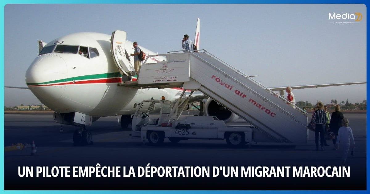 Un Pilote Empêche la Déportation d'un migrant marocain