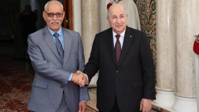 الرئيس الجزائري يستقبل رئيس بعثة البوليساريو