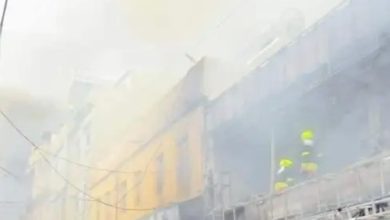 حريق هائل داخل أحد الأسواق الشعبية في العراق (فيديو )
