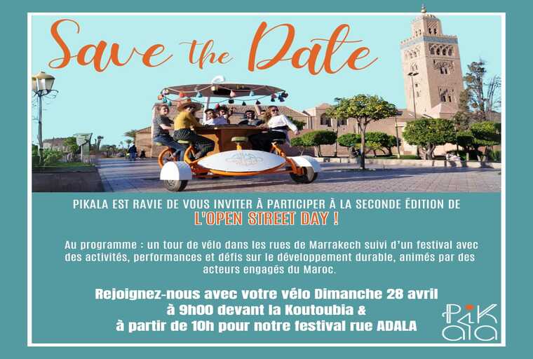La 2ème édition de l’Open Street Day Festival, le 28 avril à Marrakech
