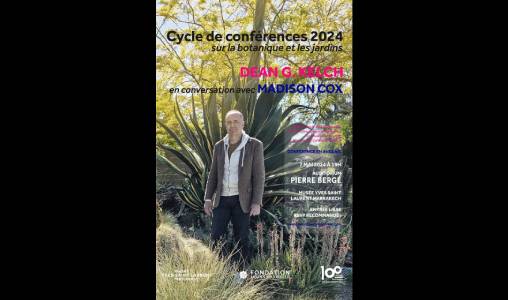 Le botaniste américain Dean G. Kelch, en conférence le 7 mai au Musée Yves Saint Laurent de Marrakech