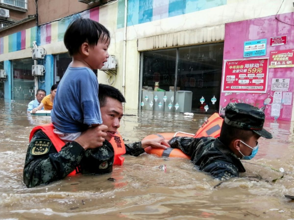Pluies Torrentielles Chine
