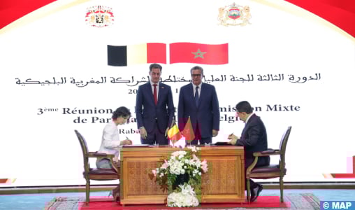 Réunion de la Haute Commission mixte de partenariat Maroc-Belgique : Signature de deux mémorandums d’entente et d’une feuille de route de coopération