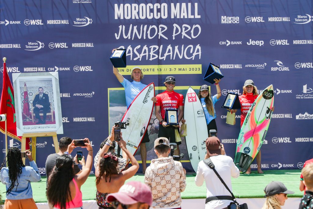 Surf: Le Morocco Mall Junior Pro Casablanca revient pour sa 3è édition du 22 au 26 mai à Ain Diab