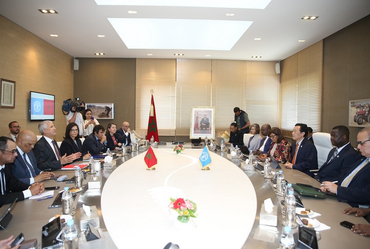 Transformation des systèmes agroalimentaires : M. Sadiki s'entretient avec le DG de la FAO