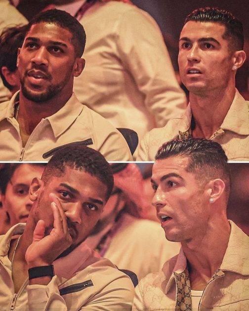 Cristiano Ronaldo et Anthony Joshua Assistent au Combat Fury vs Usyk en Arabie Saoudite 3 Cristiano Ronaldo et Anthony Joshua