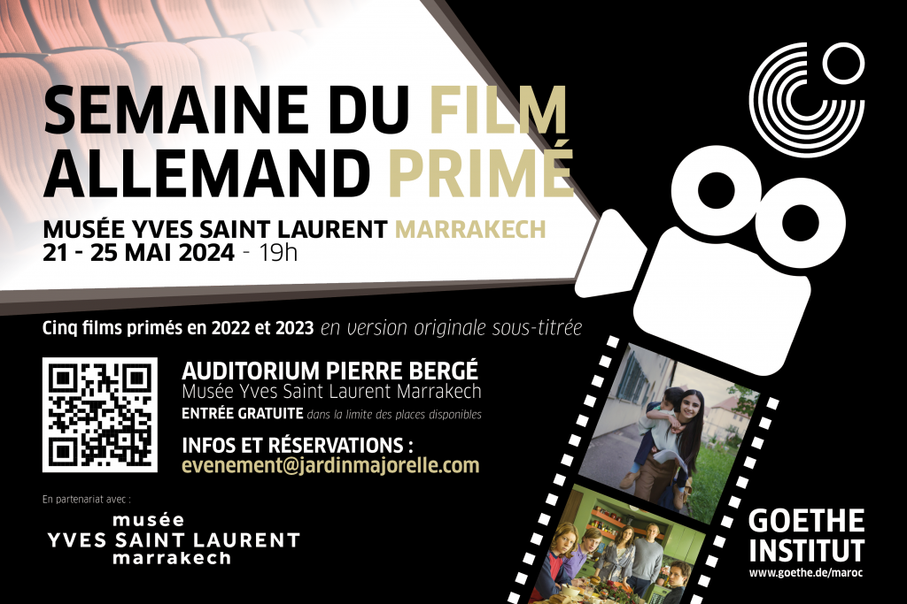 Semaine du Film allemand primé 2024 : Une programmation riche et diversifiée au Musée YSL de Marrakech, du 21 au 25 mai