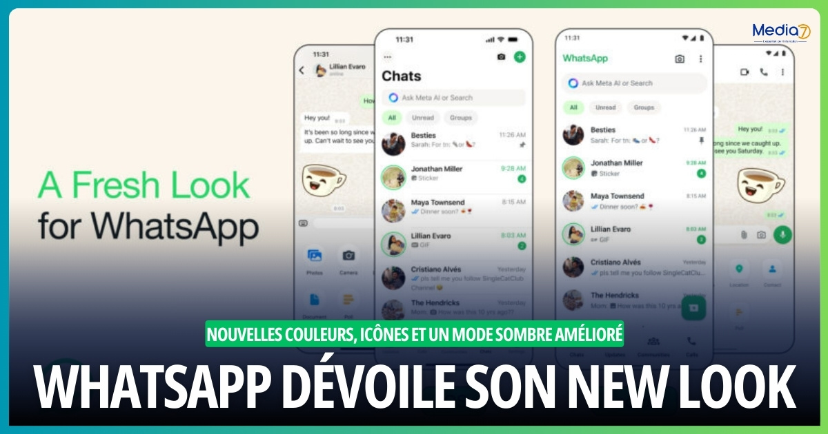 WhatsApp Dévoile son New Look