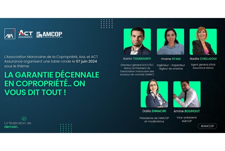 L'AMCOP organise une table ronde sur "la garantie décennale en copropriété", le 7 juin