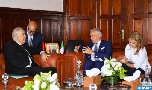 M. Laftit s’entretient à Rabat avec son homologue italien