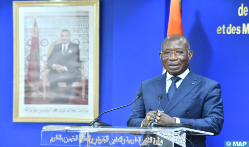 Le Chef de la diplomatie ivoirienne salue le leadership et l’engagement fort de SM le Roi en faveur de la paix et du développement en Afrique