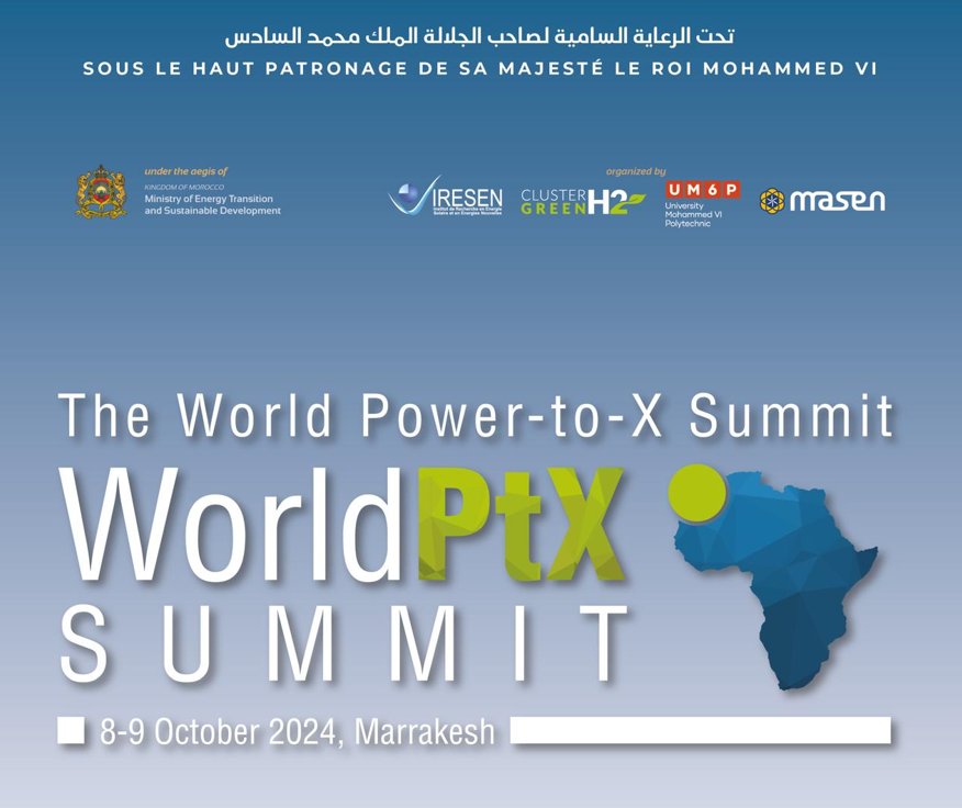 La 4ème édition du World Power to X Summit, les 8 et 9 octobre à Marrakech