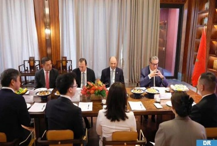 Shanghai : M. Akhannouch rencontre le Président du groupe SUNRISE