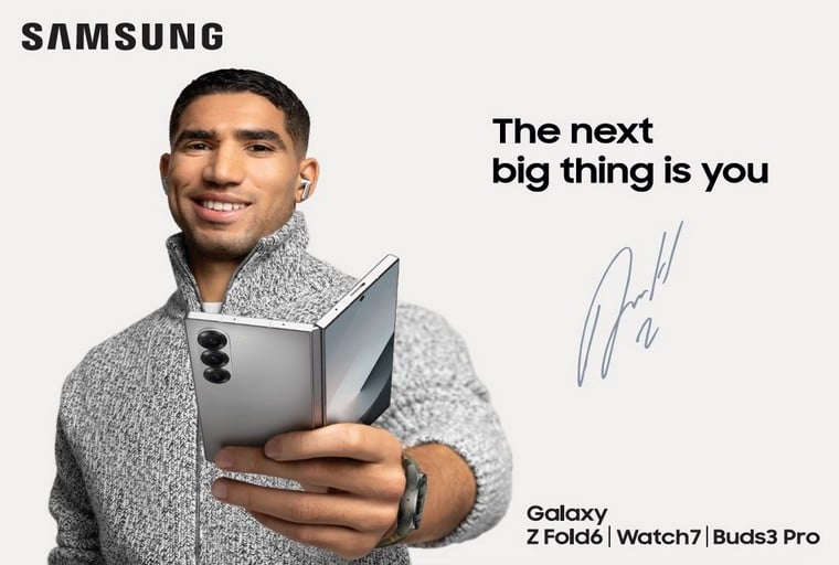 Samsung Moyen-Orient et Afrique du Nord : Achraf Hakimi, nouvel ambassadeur de Galaxy