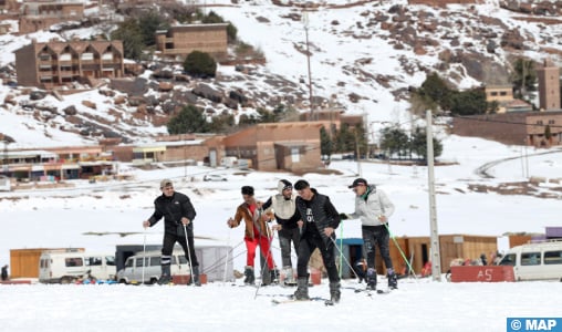 La station de ski d’Oukaïmedem retrouve sa splendeur avec les premières chutes de neige