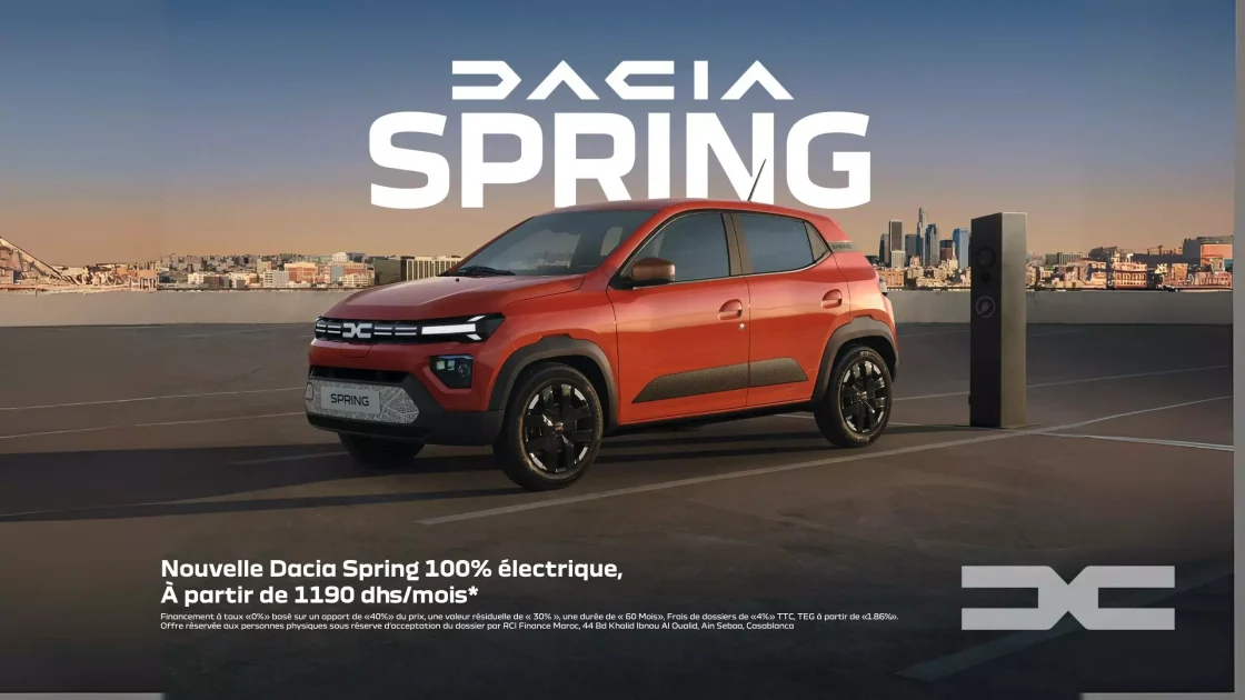 Dacia Spring 2025 : l’électrique la plus accessible du Maroc fait peau neuve Dacia Spring 2025