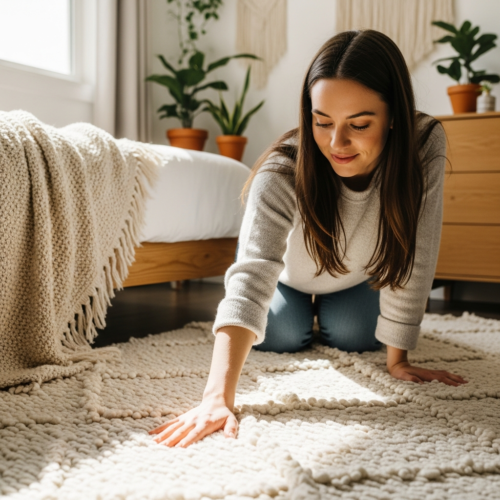 Tapis en laine dans la chambre : La tendance cocooning qui écrase la concurrence (et pourquoi vous allez craquer) 2 Tapis en laine dans la chambre