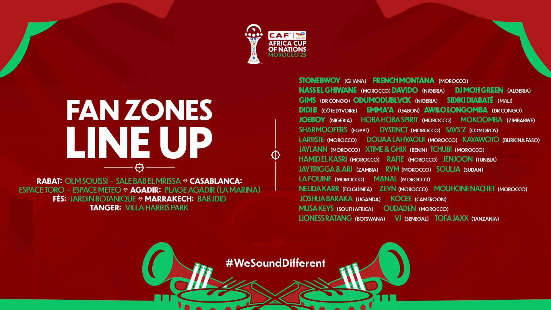 CAN 2025 : Le Maroc se transforme en stade géant avec l'ouverture de 8 Fan Zones 2 CAN 2025 Fan Zones